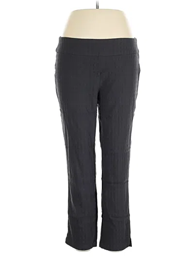 Pre-owned Roz & Ali Dress Pants In Gray