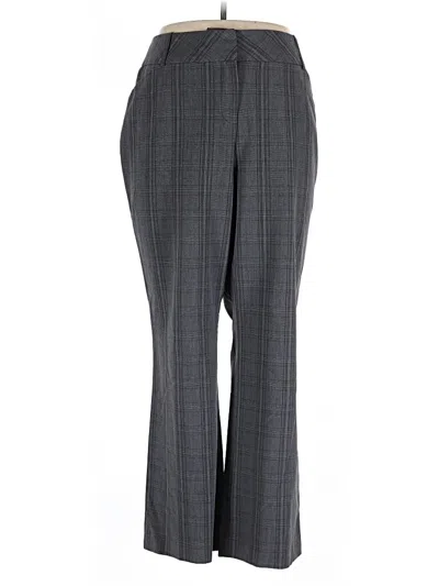 Pre-owned Roz & Ali Dress Pants In Gray