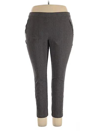 Pre-owned Roz & Ali Dress Pants In Gray