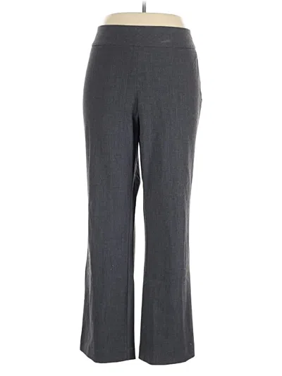 Pre-owned Roz & Ali Dress Pants In Gray