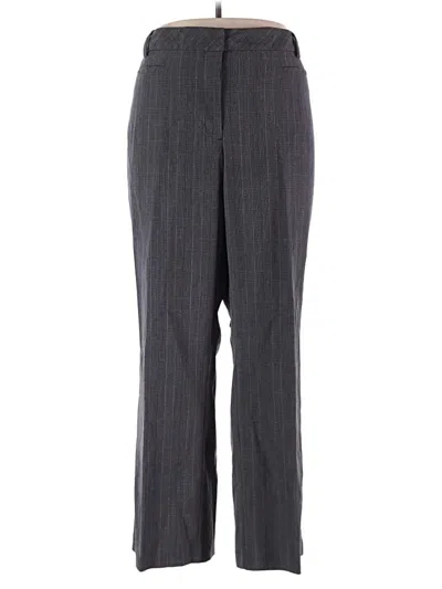 Pre-owned Roz & Ali Dress Pants In Gray
