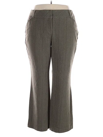 Pre-owned Roz & Ali Dress Pants In Gray