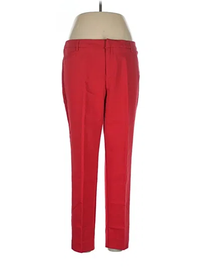 Pre-owned Roz & Ali Dress Pants In Red