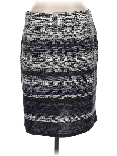 Pre-owned Roz & Ali Formal Skirt In Gray