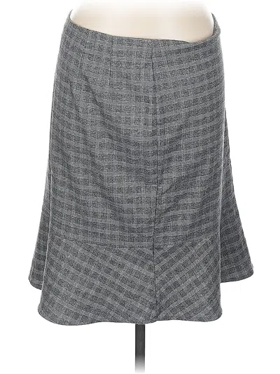Pre-owned Roz & Ali Formal Skirt In Gray
