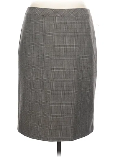 Pre-owned Roz & Ali Formal Skirt In Gray