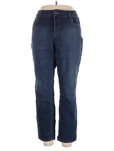 Pre-owned Roz & Ali Jeans In Blue