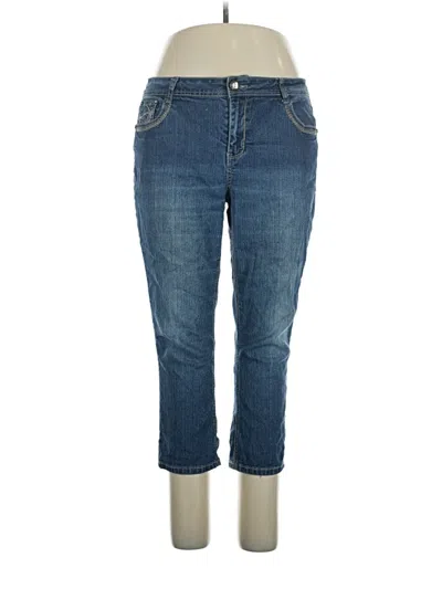 Pre-owned Roz & Ali Jeans In Blue