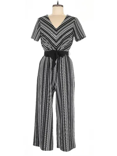 Pre-owned Roz & Ali Jumpsuit In Silver