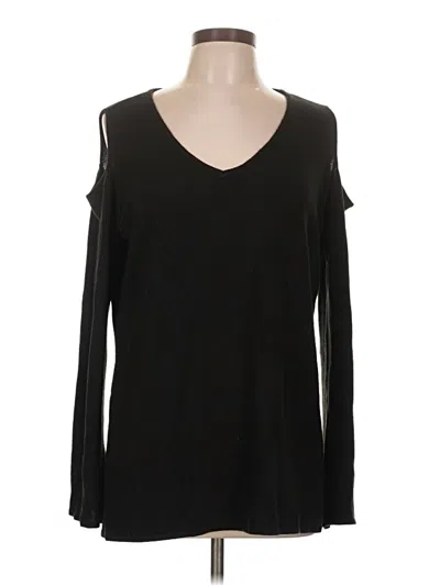 Pre-owned Roz & Ali Long Sleeve T-shirt In Black