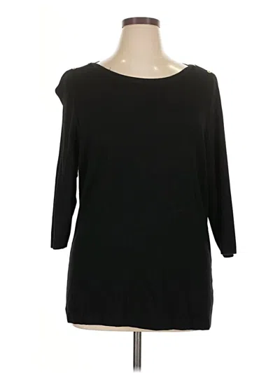 Pre-owned Roz & Ali Pullover Sweater In Black