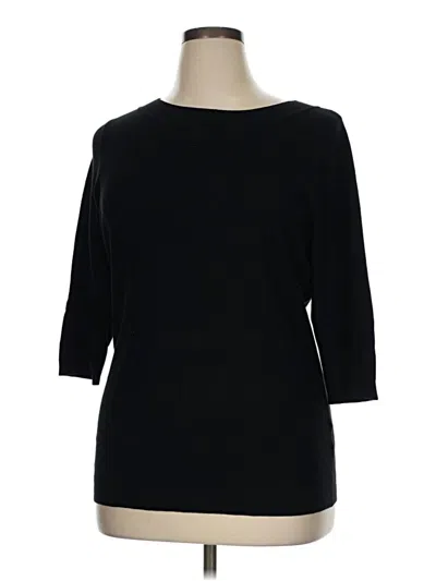 Pre-owned Roz & Ali Pullover Sweater In Black