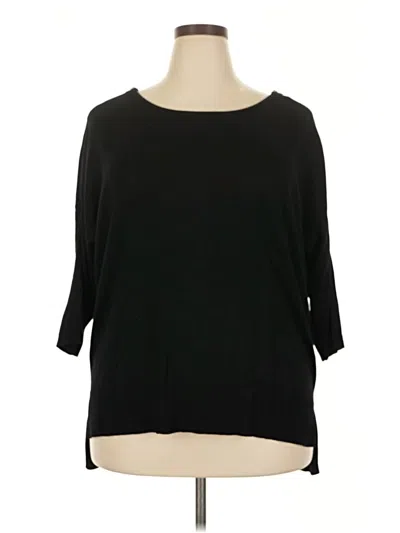 Pre-owned Roz & Ali Pullover Sweater In Black