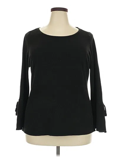 Pre-owned Roz & Ali Pullover Sweater In Black