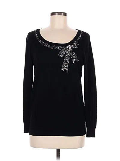 Pre-owned Roz & Ali Pullover Sweater In Black