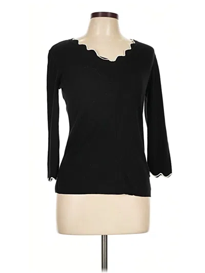Pre-owned Roz & Ali Pullover Sweater In Black