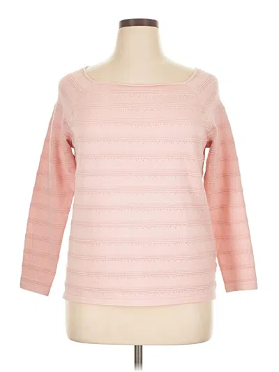 Pre-owned Roz & Ali Pullover Sweater In Pink