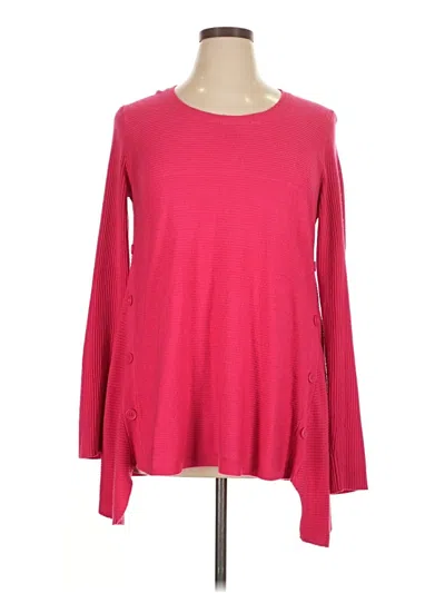 Pre-owned Roz & Ali Pullover Sweater In Pink