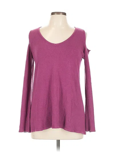 Pre-owned Roz & Ali Pullover Sweater In Purple