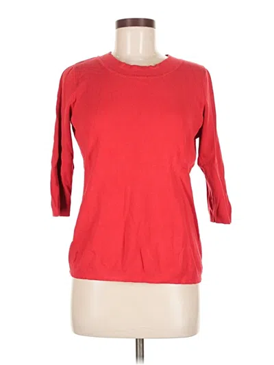 Pre-owned Roz & Ali Pullover Sweater In Red