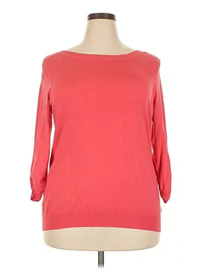 Pre-owned Roz & Ali Pullover Sweater In Red
