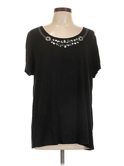 Pre-owned Roz & Ali Short Sleeve T-shirt In Black