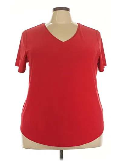 Pre-owned Roz & Ali Short Sleeve T-shirt In Red