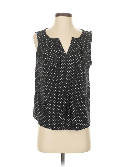 Pre-owned Roz & Ali Sleeveless Blouse In Black