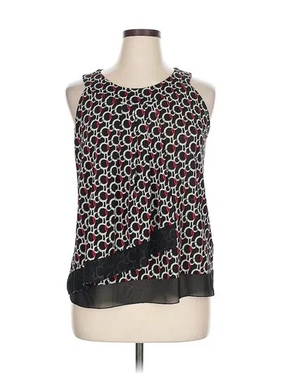 Pre-owned Roz & Ali Sleeveless Blouse In Black