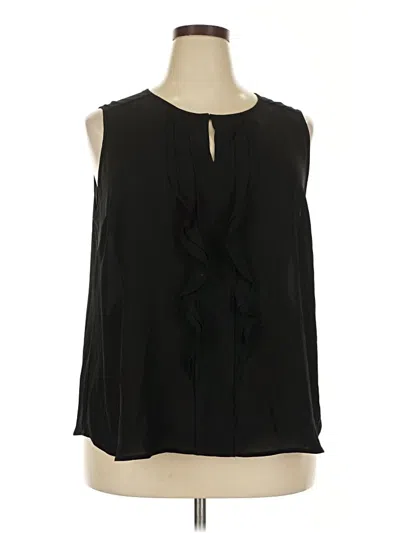Pre-owned Roz & Ali Sleeveless Blouse In Black