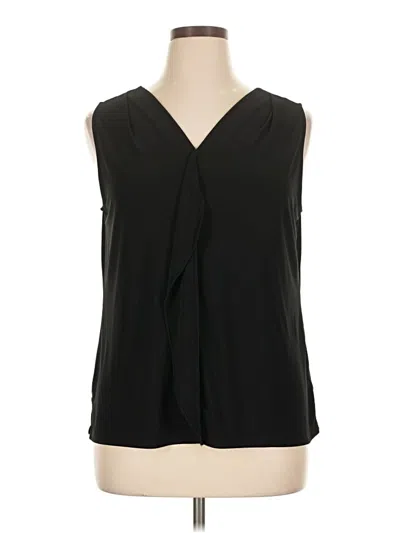 Pre-owned Roz & Ali Sleeveless Blouse In Black