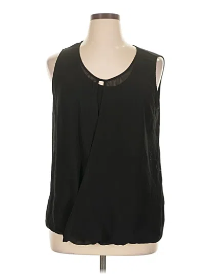 Pre-owned Roz & Ali Sleeveless Blouse In Black