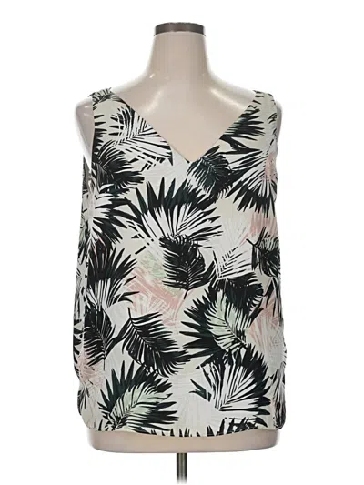 Pre-owned Roz & Ali Sleeveless Blouse In Black