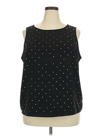 Pre-owned Roz & Ali Sleeveless Blouse In Black