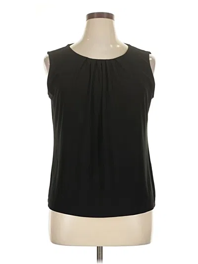 Pre-owned Roz & Ali Sleeveless Blouse In Black