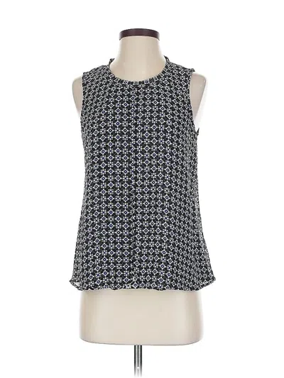 Pre-owned Roz & Ali Sleeveless Blouse In Blue