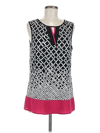 Pre-owned Roz & Ali Sleeveless Blouse In Pink