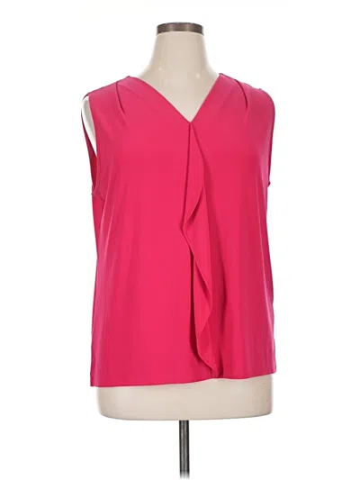 Pre-owned Roz & Ali Sleeveless Blouse In Pink