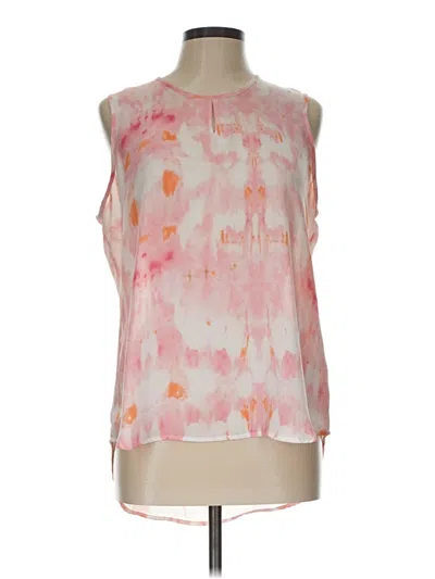 Pre-owned Roz & Ali Sleeveless Blouse In Pink