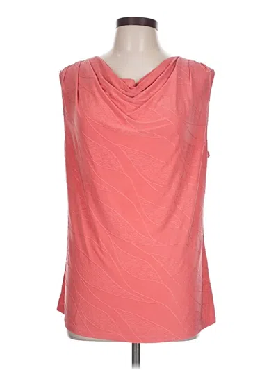 Pre-owned Roz & Ali Sleeveless Blouse In Pink