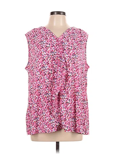 Pre-owned Roz & Ali Sleeveless T-shirt In Pink