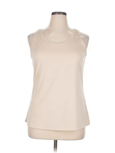 Pre-owned Roz & Ali Sleeveless T-shirt In White