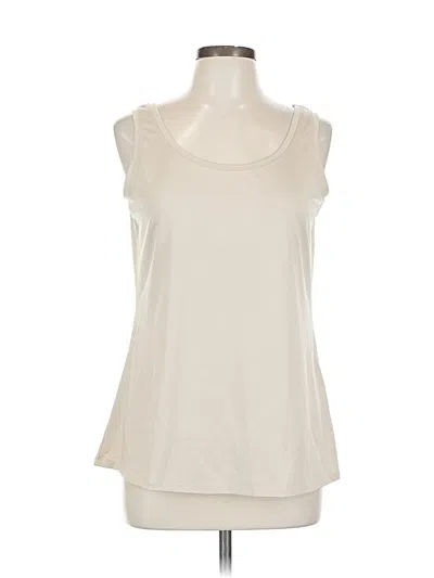 Pre-owned Roz & Ali Sleeveless T-shirt In White