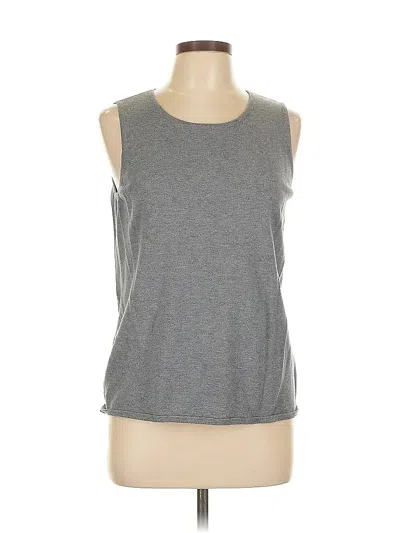 Pre-owned Roz & Ali Sleeveless T-shirt In Gray