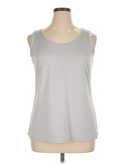 Pre-owned Roz & Ali Sleeveless T-shirt In Silver