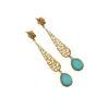 Roz Women's Blue Avize Earrings - Turquaz