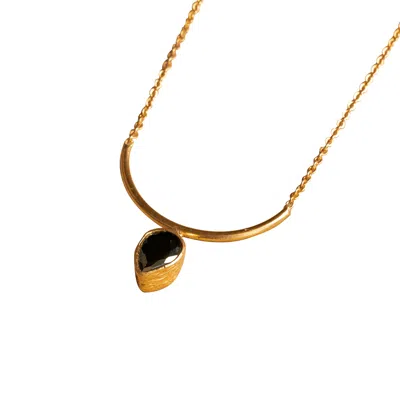 Roz Women's Gold / Black Zara Necklace
