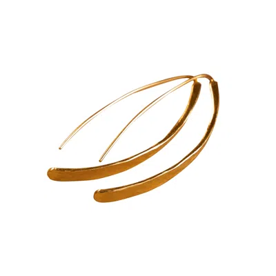 Roz Women's Gold Dahlia Earrings