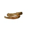 Roz Women's Gold Neval Cuffs In Brown