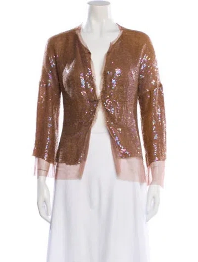 Pre-owned Rozae Nichols Silk Evening Jacket In Neutral